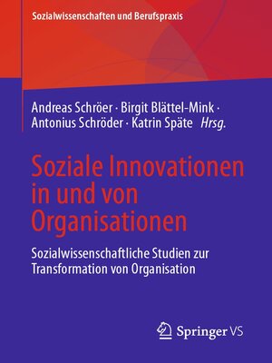 cover image of Soziale Innovationen in und von Organisationen